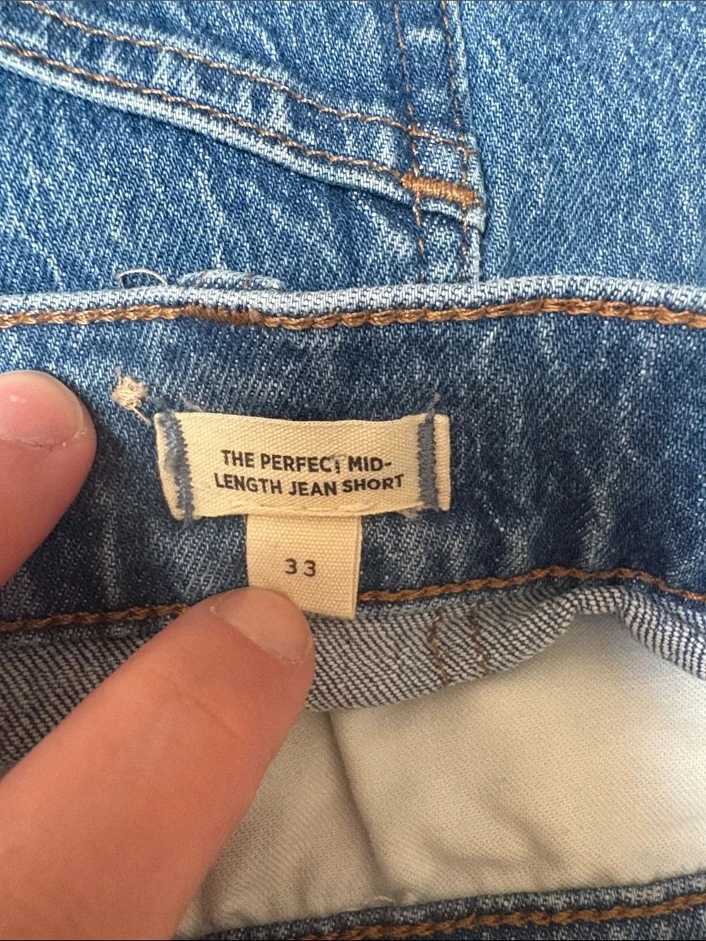 Madewell Denim Carpenter Utility Pocket Women's Shorts - Blue - Picture 3 of 6